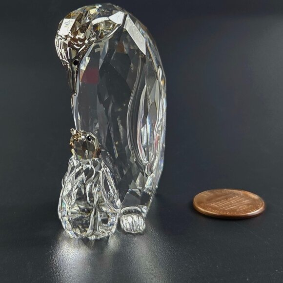 Vintage – Mother Penguin with Baby – No Box – Kingdom of Ice and Snow -Swarovski